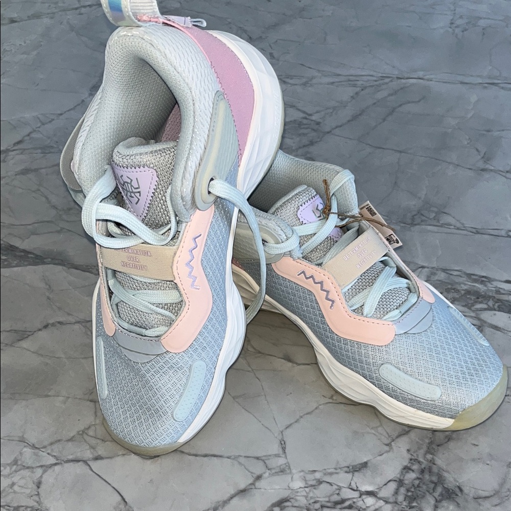 adidas Pastel Blue and Pink Athletic Shoes